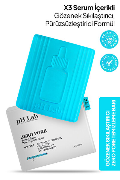 Ph Lab Phlab Zero Pore Gözenek Sıkılaştırıcı Temizleme Barı, Gözenek Temizleyici Etkili Sabun