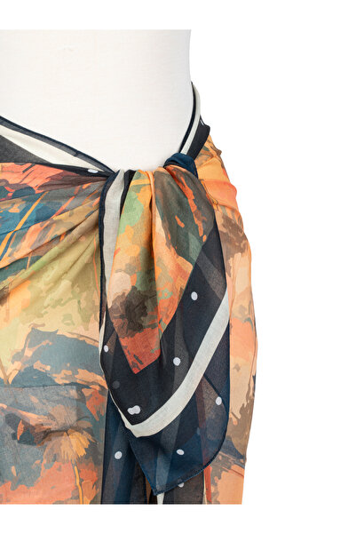 AQUABERRY Desenli Pareo 100x140 Cm | Plaj Giyim - Canlı Desenli, Kırışmaz Ve Pratik