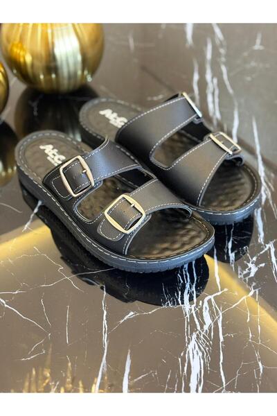 MULEX Double Buckle Massage Daily Men's Slippers