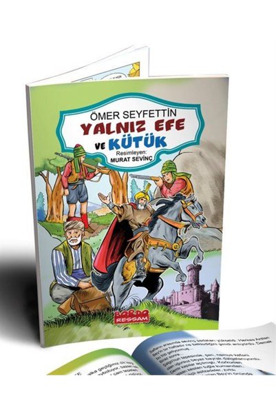 Bordo Ressam Ömer Seyfettin Hikayeleri Yalnız Efe ve Kütük (الإصدار الأول وال...