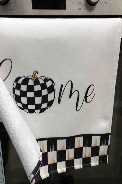 aymira home Decorative Kitchen Cotton Oven Towel Special Patterned Checkered Model 35x50 Cm Washable Cotton Product
