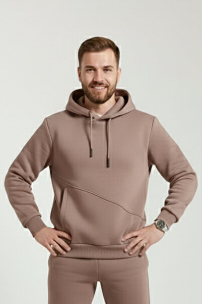 OXVİN Φούτερ Fleece Hooded - Cut Pocket, 3 Thread Puff, ORIGINAL MOLD