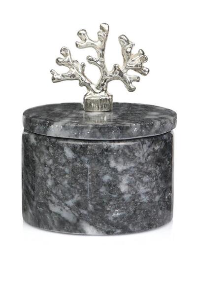 melik's ملاعق توابل رخامية مصنوعة يدوياً، ملح وفلفل، قطعتان