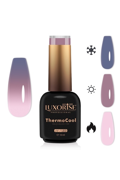 LUXORISE ThermoCool 3-Color Thermal Semi-Permanent Nail Polish - Sissy Smile 10ml