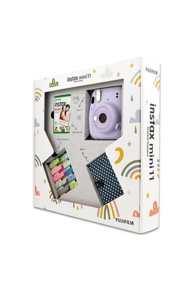 Fujifilm Instax Mini 11 Akordiyon Albüm ve Mandallı Lila Box