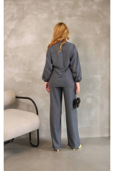 MEN Cross Linked Cotton Linen Kimono Set