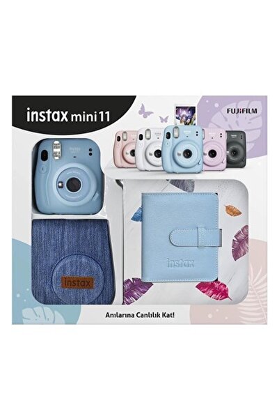 Fujifilm Instax Mini 11 Jean Çantalı Mavi Kit
