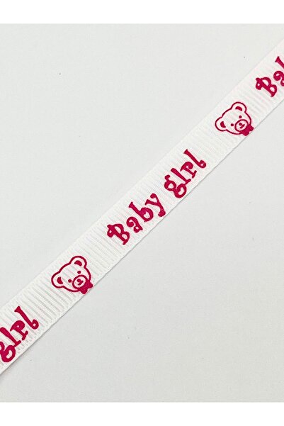 EvremStore Одностороння стрічка з принтом «Baby Girl» 1 см 10 метрів