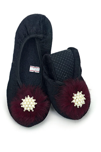 CEYDA SHOES Ornate Velvet Ballerinas for Daily Use - Gift, Slippers, Booties and Shower Flats