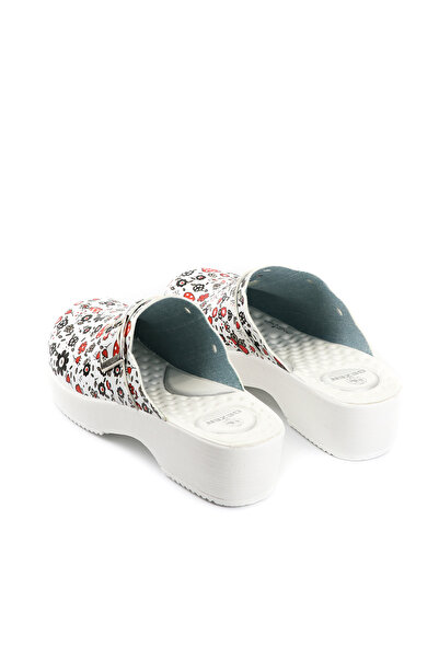 GEZER Papuci de damă Sabo cu model de inimă de flori de vară
