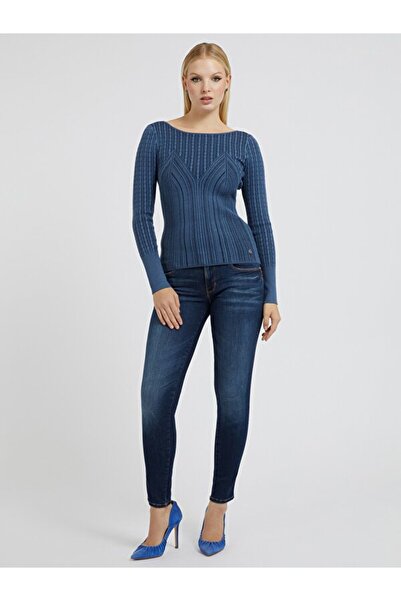 Guess Kadın Curve X Skinny Jean Lacivert Kot Pantolon