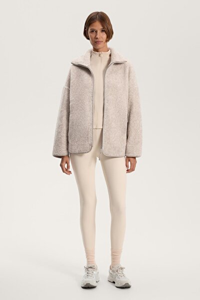 Oysho Faux-shearling oversize jacket