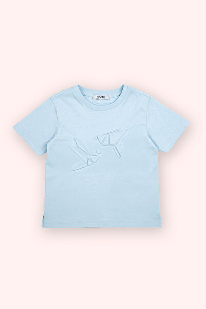 Panço Erkek Bebek Kısa Kollu Mavi Tişört