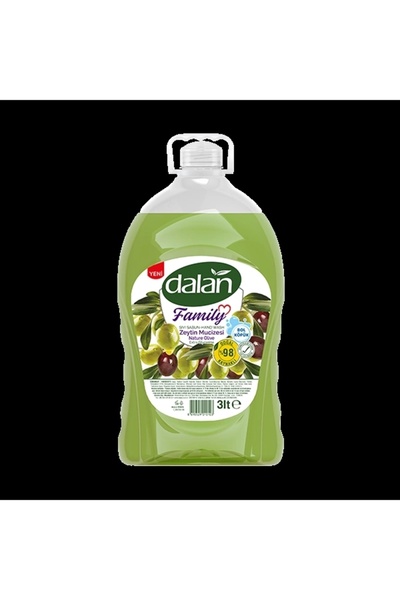 Dalan Family Sıvı Sabun Zeytin Mucizesi 3 L x 1 adet %98 Doğal Kaynaklı