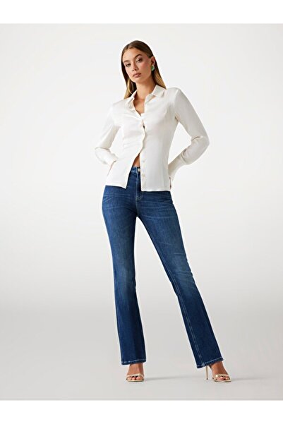 Guess Blugi skinny din amestec de cașmir pentru femei, acoperiți