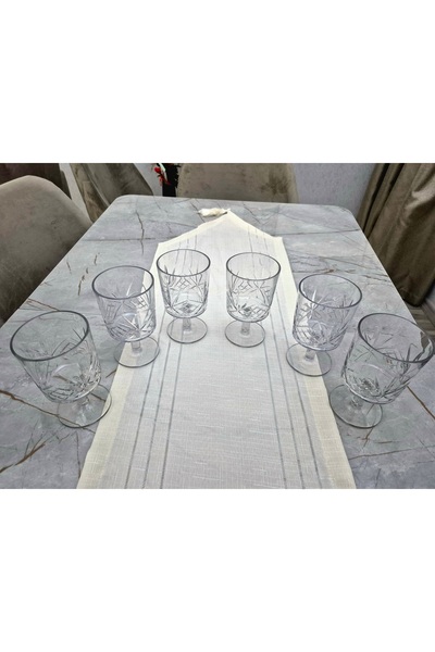 Avantaj Kapıda Set of 6 Acrylic Water Soft Drink Ayran Cups (Not Glass) – | Unbreakable | Home and Business- Gift