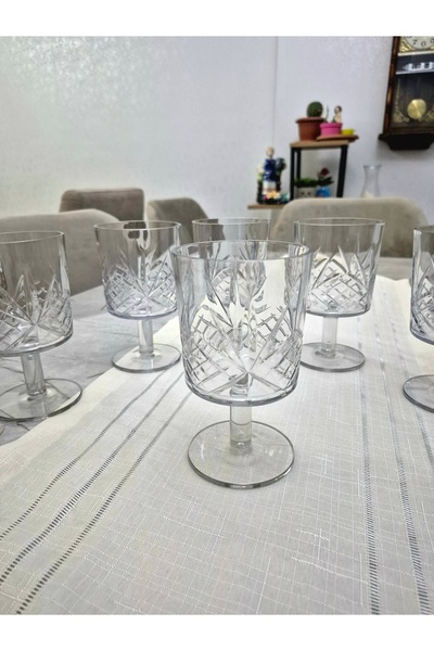 Avantaj Kapıda Set of 6 Acrylic Water Soft Drink Ayran Cups (Not Glass) – | Unbreakable |   Home and Business- Gift