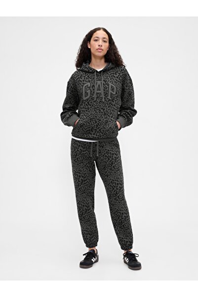 GAP Kadın Siyah Logo Heritage Sweatshirt