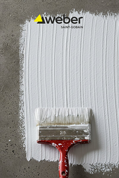 WEBER Dry SS-5 20 Kg Beyaz | Süper Elastik Su Yalıtım Çatı İzolasyon Malzemesi | Çift Komponentli