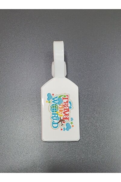 Seyahataksesuar إكسسوار سفر ذو طابع أبيض - حقيبة سفر بعلامة السفر العالمية