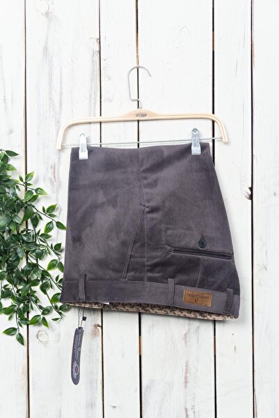 wontilotte Чоловічі сірі вельветові штани Classic