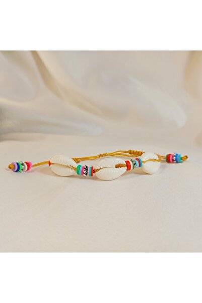 Crystal Atelier سوار صدف البحر الملون بالخرز – سوار مكرامية يدوي الصنع للجنسي...