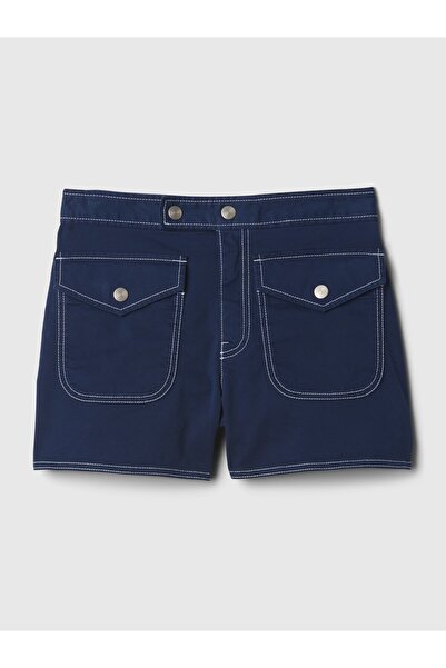 GAP Kadın Lacivert 4" Downtown Khaki Şort