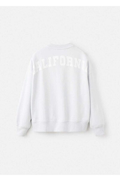 MANGO Kids Desenli pamuklu sweatshirt