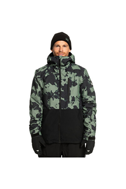 Quiksilver Mission Printed Block Erkek Yeşil Snowboard Ceketi ERKEK SNOWBOARD...