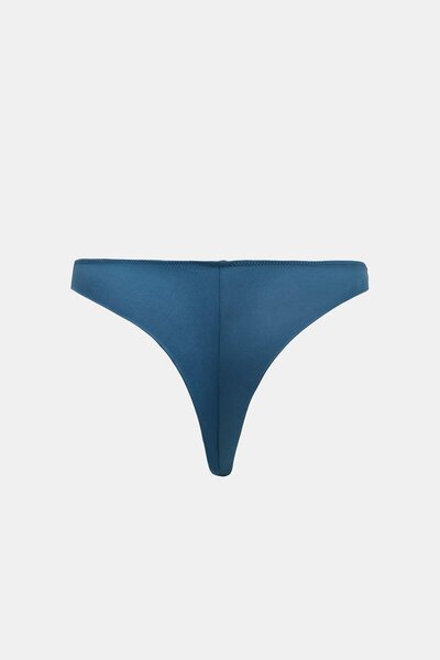 Amarelle Monaco Gray Blue Lace String Panties