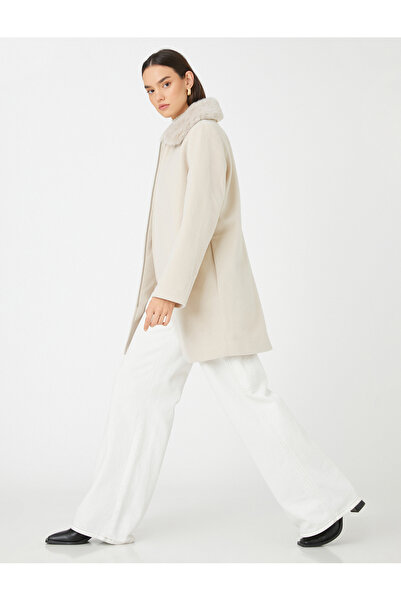 Koton Plyšový kabát na zip