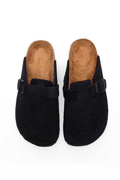 XJIM Unisex Black Orthopedic Light Sole House Slippers Winter Comfortable Daily Non-Slip Sole