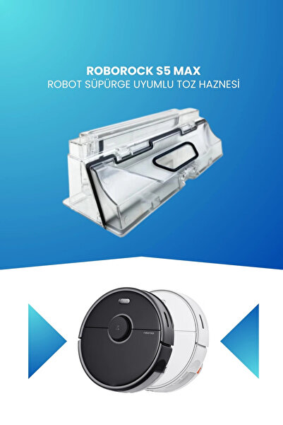 ELECTROLL Recipient pentru praf compatibil cu aspiratorul robot Roborock S5 Max