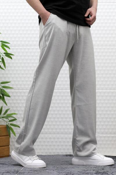 WAFRA Erkek Yazlık Kumaş Baggy Beli Lastikli Pantolon