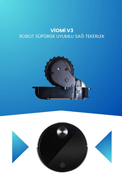 ELECTROLL Roata dreapta compatibilă cu aspiratorul robot Viomi V3 V-RVCLM26B