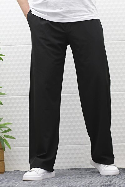 WAFRA Erkek Likralı Baggy Pantolon Düz Paça Paraşüt Kumaş Pantolon