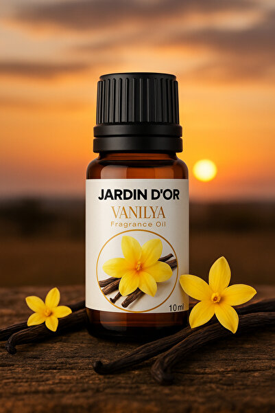 JARDIN D'OR Vanilya Esansiyel Uçucu Koku Yağı Buhurdanlık Yağı Difüzör Esansı...