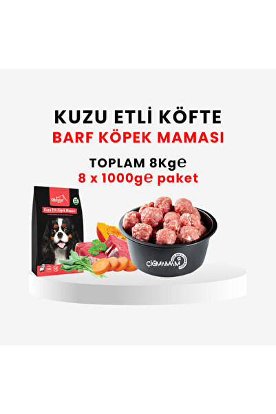Çiğmamam Doğal Kedi ve Köpek Maması Çiğmamam BARF Kuzu Etli Köpek Maması – 8 ...
