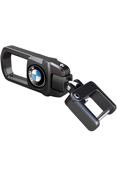 OEM Breloc auto metalic, BMW, design premium, aluminiu, negru