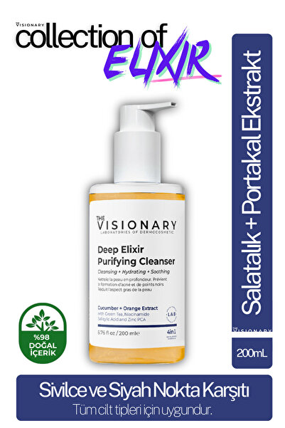 The Visionary جل منظف للوجه مضاد لحب الشباب وحب الشباب والرؤوس السوداء ومنقي ...