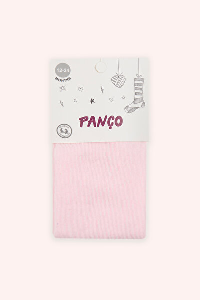 Panço Kız Bebek Pamuklu Pembe Külotlu Çorap