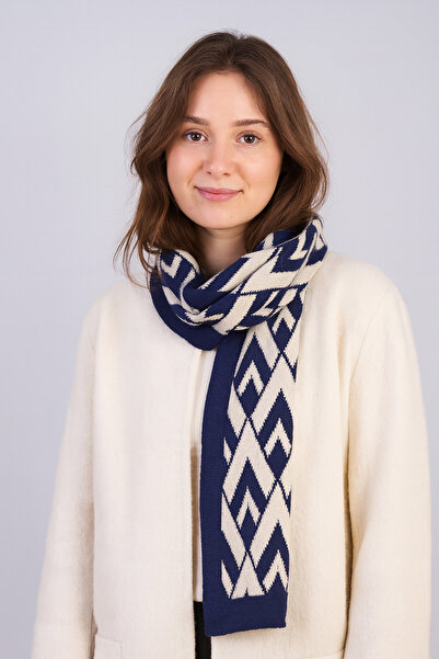 Sebir Moda Eșarfă tricotată cu model în V