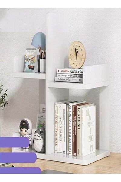 Raffine Multi-Layer Large Space Desktop Bookshelf Organizer and Accessories Storage Display Rack