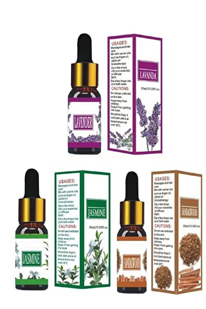 Raffine 3 Pieces Aroma Fragrance Humidifier Essential Oil Set 10 ml