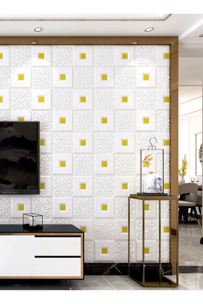 Raffine Home Decor Wallpaper PVC Foam 3D Oil-Proof Decorative Kitchen Home Renovation Self-Adhesive Wall Sti