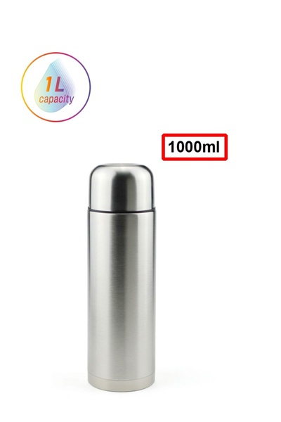 Raffine زجاجة ترمس معزولة ومغلقة بإحكام من الفولاذ المقاوم للصدأ سعة 1 لتر لل...