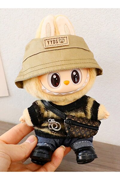 Raffine 5-Pieces Labubu Multicolor Dolls Clothes Accessories Casual Style Out...