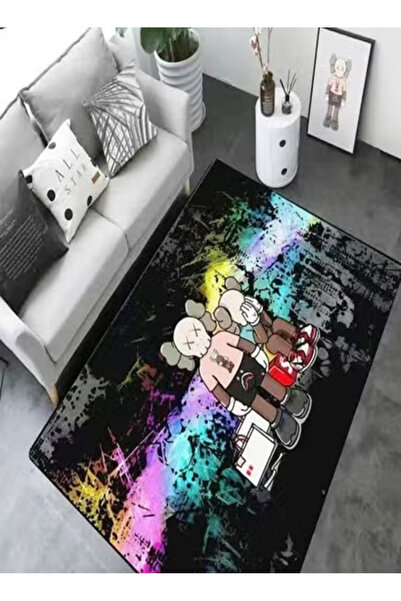 Raffine Classic Cartoon Theme Baby Play Mat Absorbent Kids Room Rug, Easy to Clean, 100x200cm