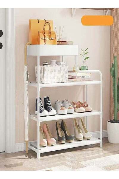 Raffine 4 Layers Creative Home Cabinet Large Capacity Shoe Organizer Rack Sto...