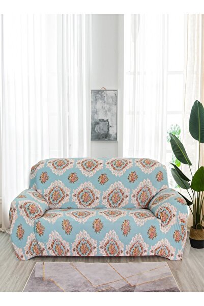 Raffine 3-Seater Exquisitely Floral Designed Wrinkle Free Anti-slip 360-degre...